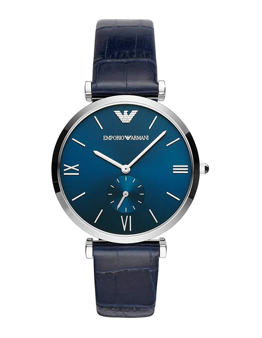 Montre Homme Emporio Armani AR11300 - Cadran Bleu, Bracelet Cuir Marine