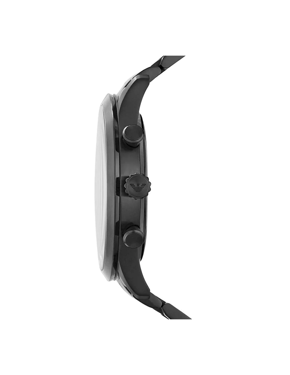 Montre Homme Emporio Armani Luigi AR11349 - Boîtier et bracelet acier noir vue 4