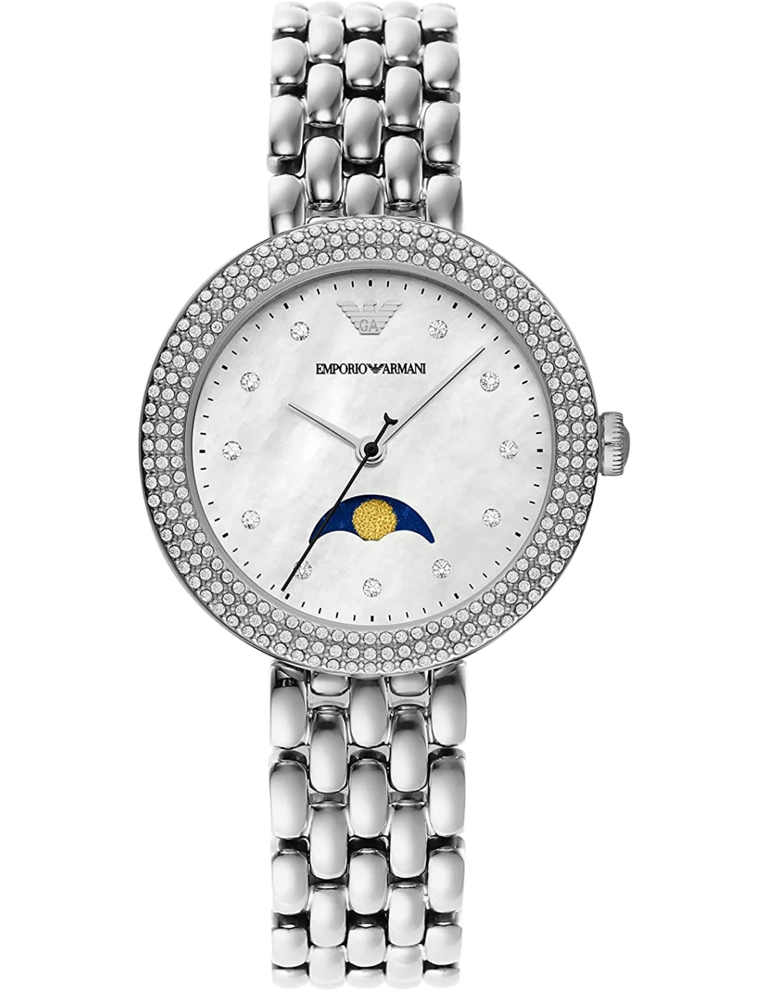 Montre Femme Emporio Armani AR11461 en Acier Argenté et Cadran Nacre