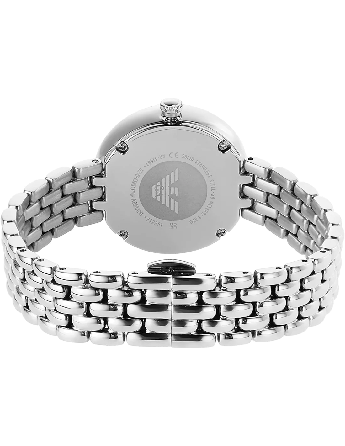 Montre Femme Emporio Armani AR11461 en Acier Argenté et Cadran Nacre vue 4