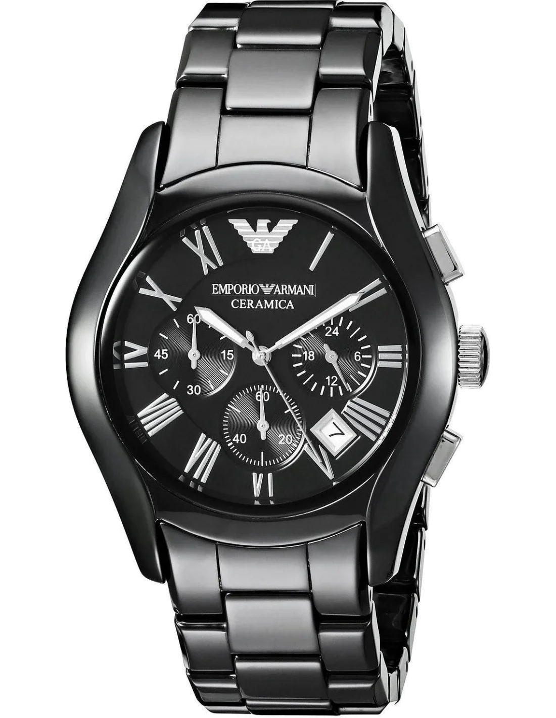 Montre Homme Emporio Armani AR1400 - Chronographe en Céramique Noire