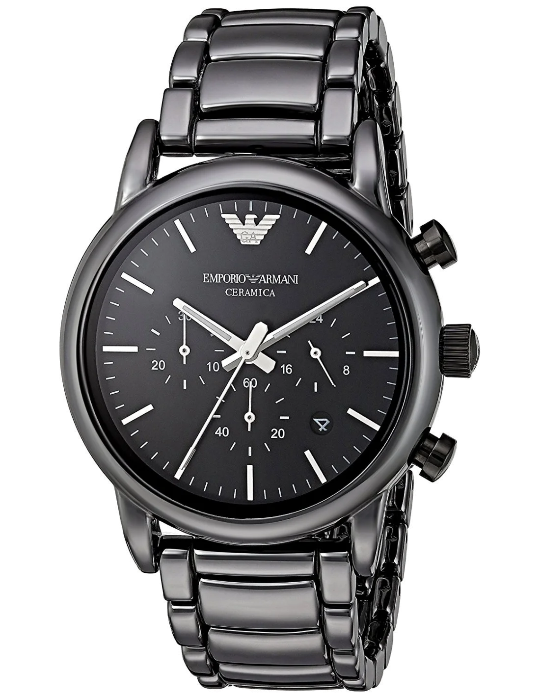 Montre Homme Emporio Armani AR1507 en Céramique Noire avec Date
