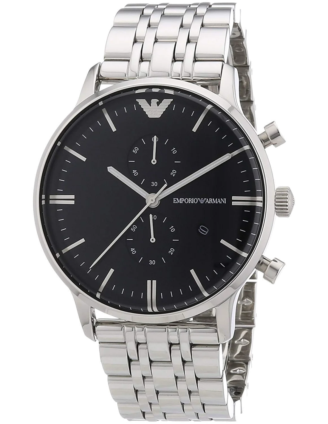 Montre Homme Emporio Armani AR1648 - Cadran Bleu Profond, Bracelet Acier