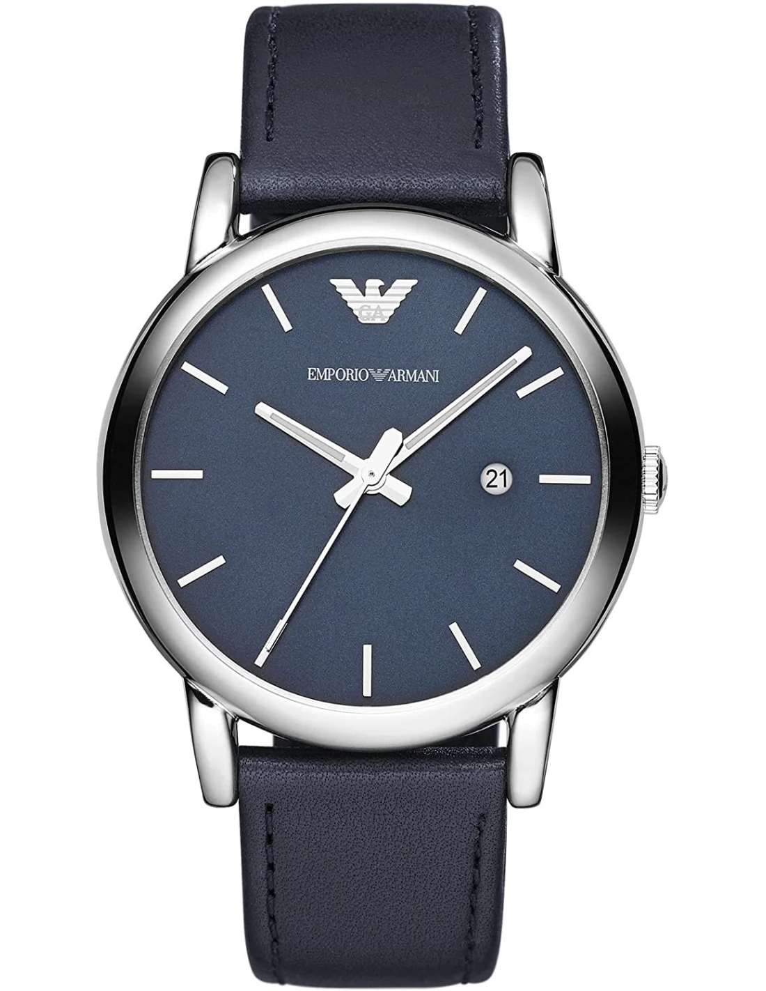 Montre Homme Emporio Armani AR1731 Classique Cadran Bleu Bracelet Cuir