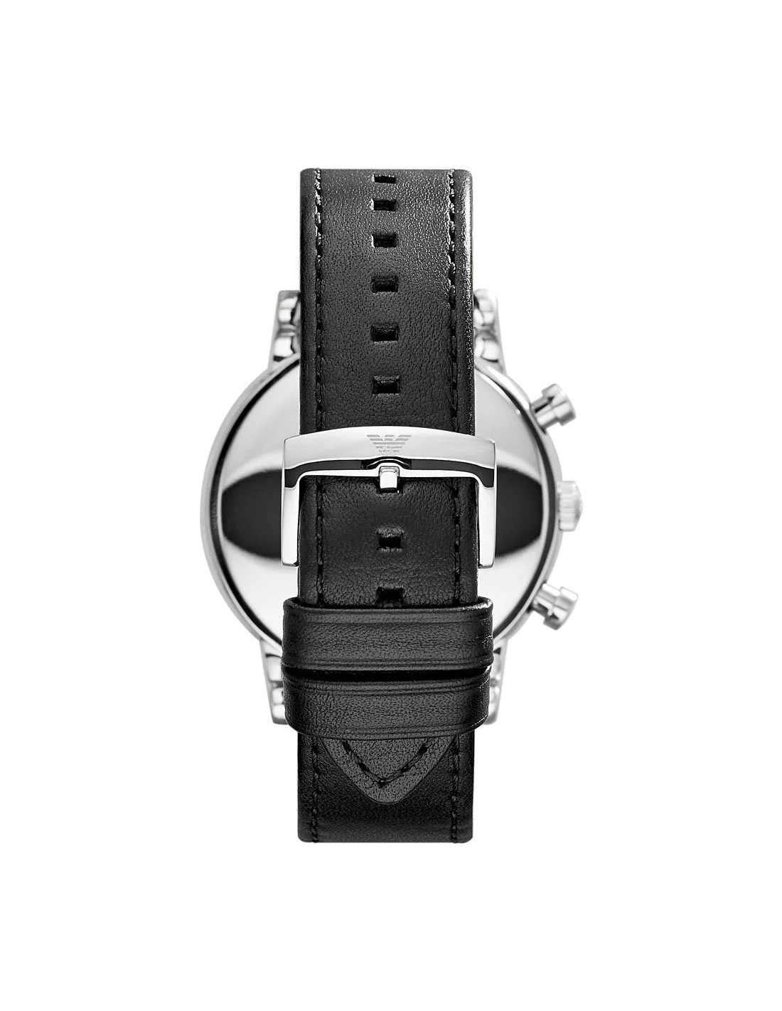 Montre Homme Emporio Armani Classic AR1807 Chronomètre Cadran Blanc Cuir Noir vue 3