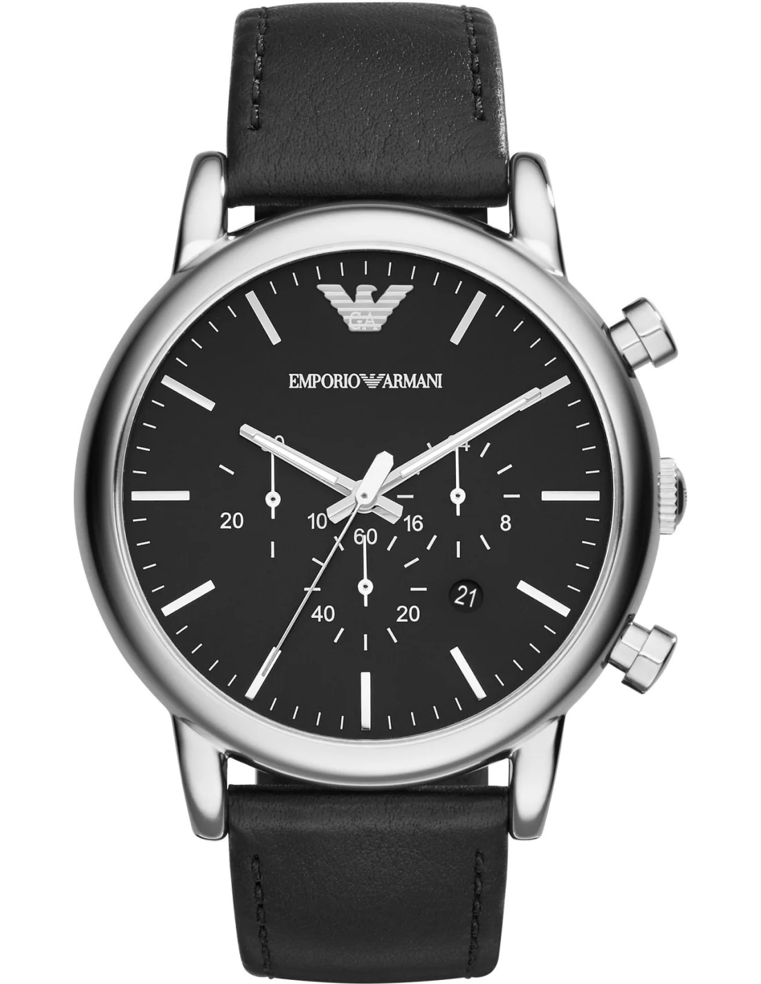 Montre Homme Emporio Armani Classic AR1828, Cadran et Bracelet Noir