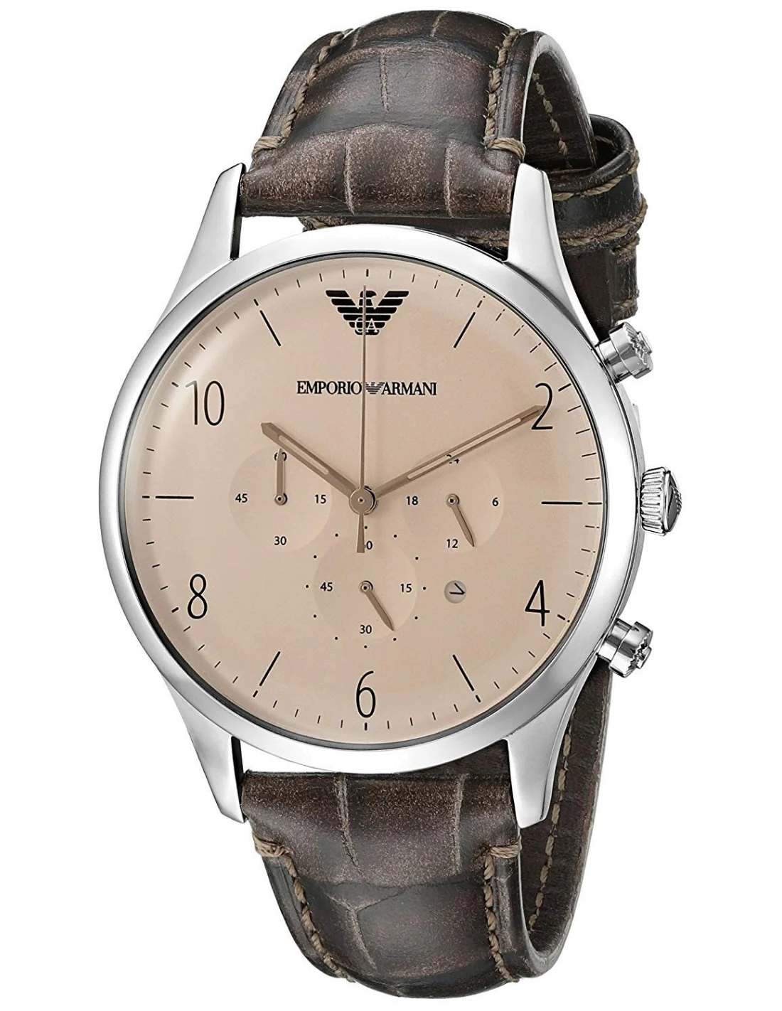 Montre Homme Emporio Armani Classic AR1878 Cadran et Bracelet Marron