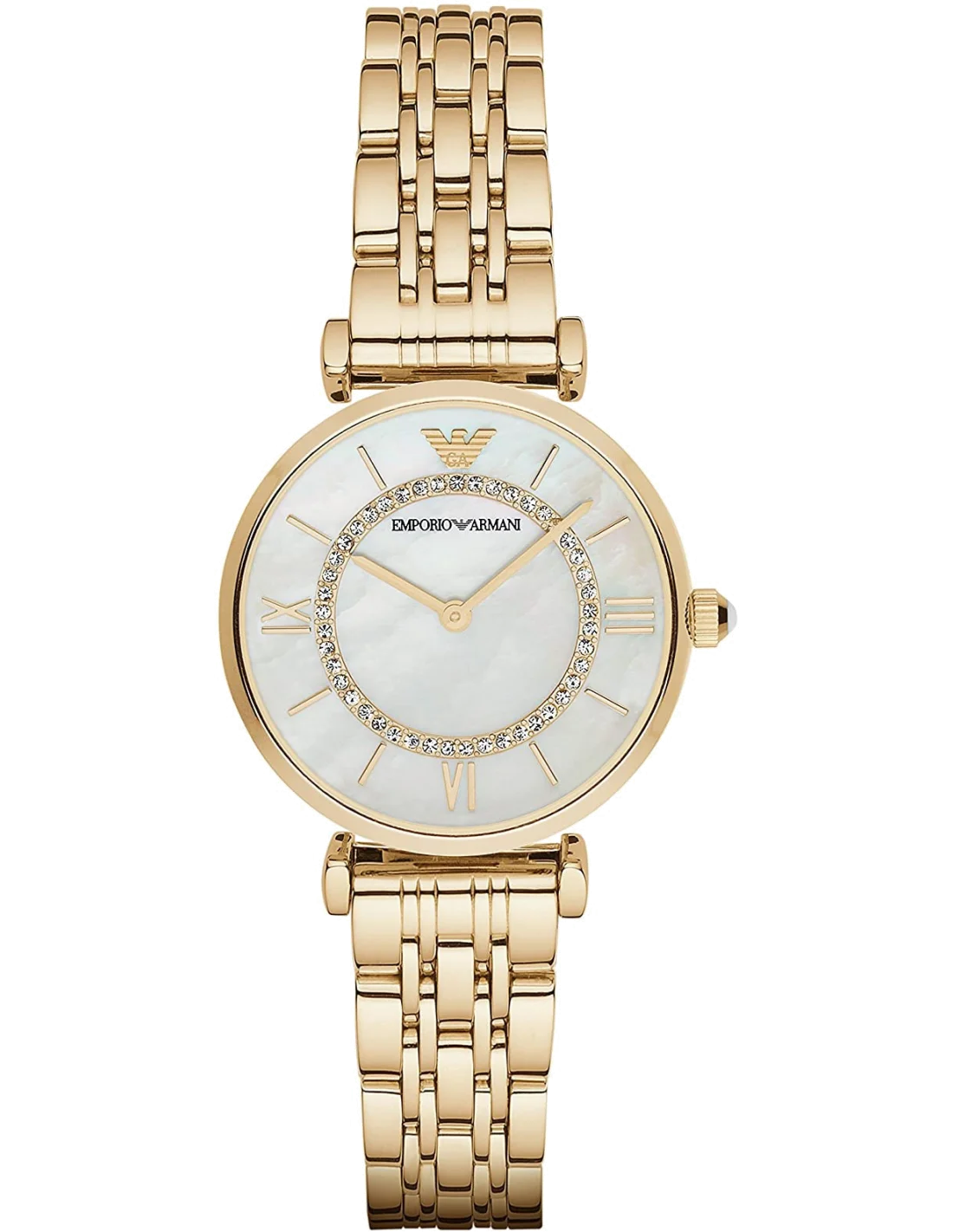 Montre Femme Emporio Armani AR1907 - Cadran Nacre & Bracelet Acier Doré