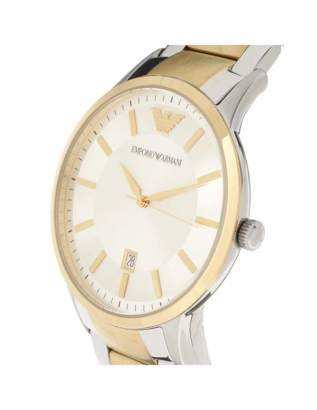 Montre Homme Emporio Armani Classic AR2449 Acier Bicolore Argent/Or vue 2