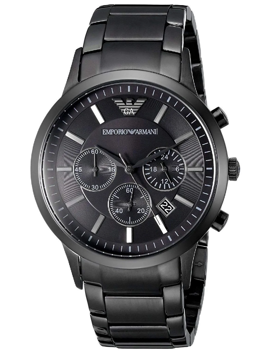 Montre Homme Emporio Armani AR2453 - Chronographe Acier Noir