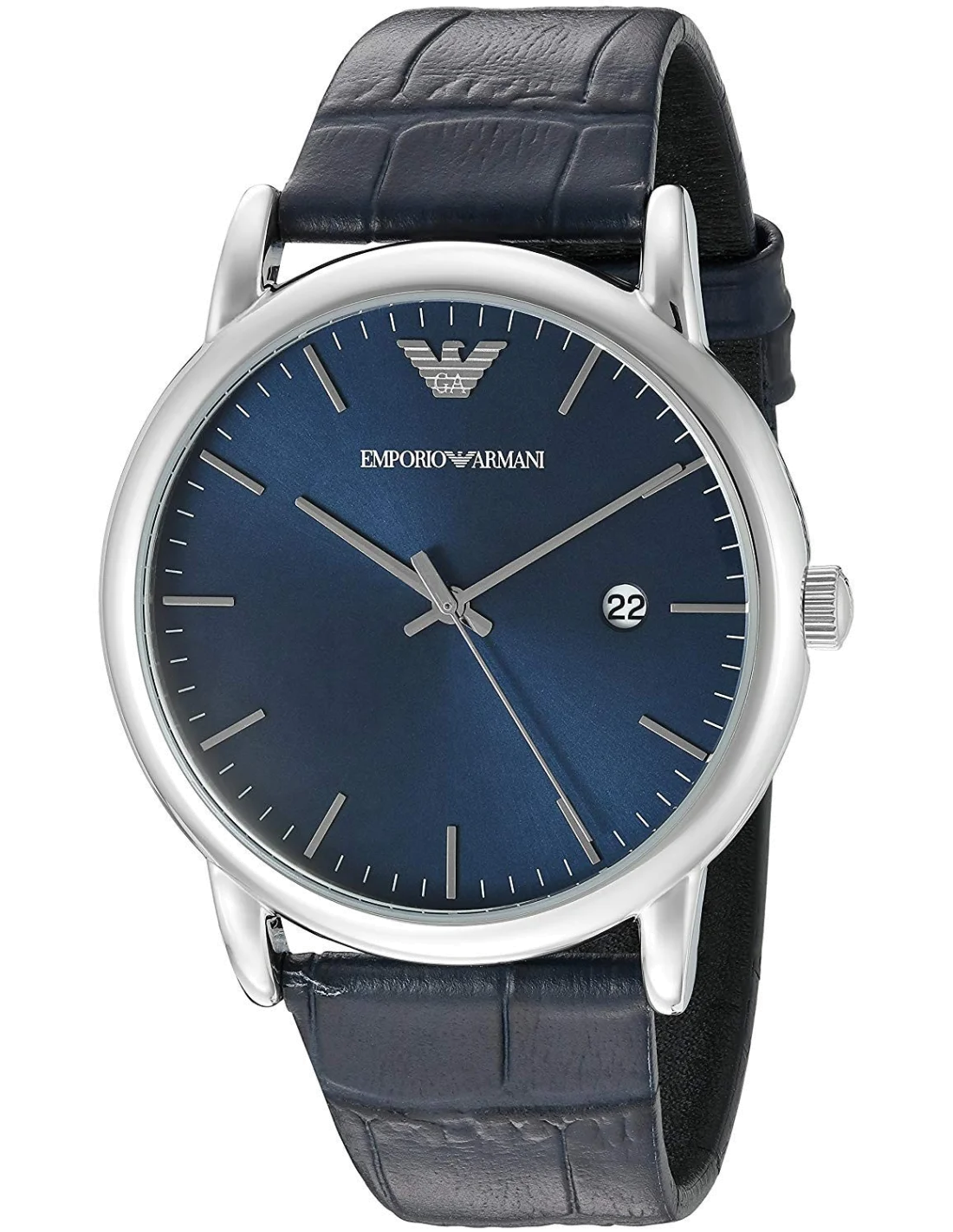 Montre Homme Emporio Armani AR2501 Cadran et Bracelet Cuir Bleu