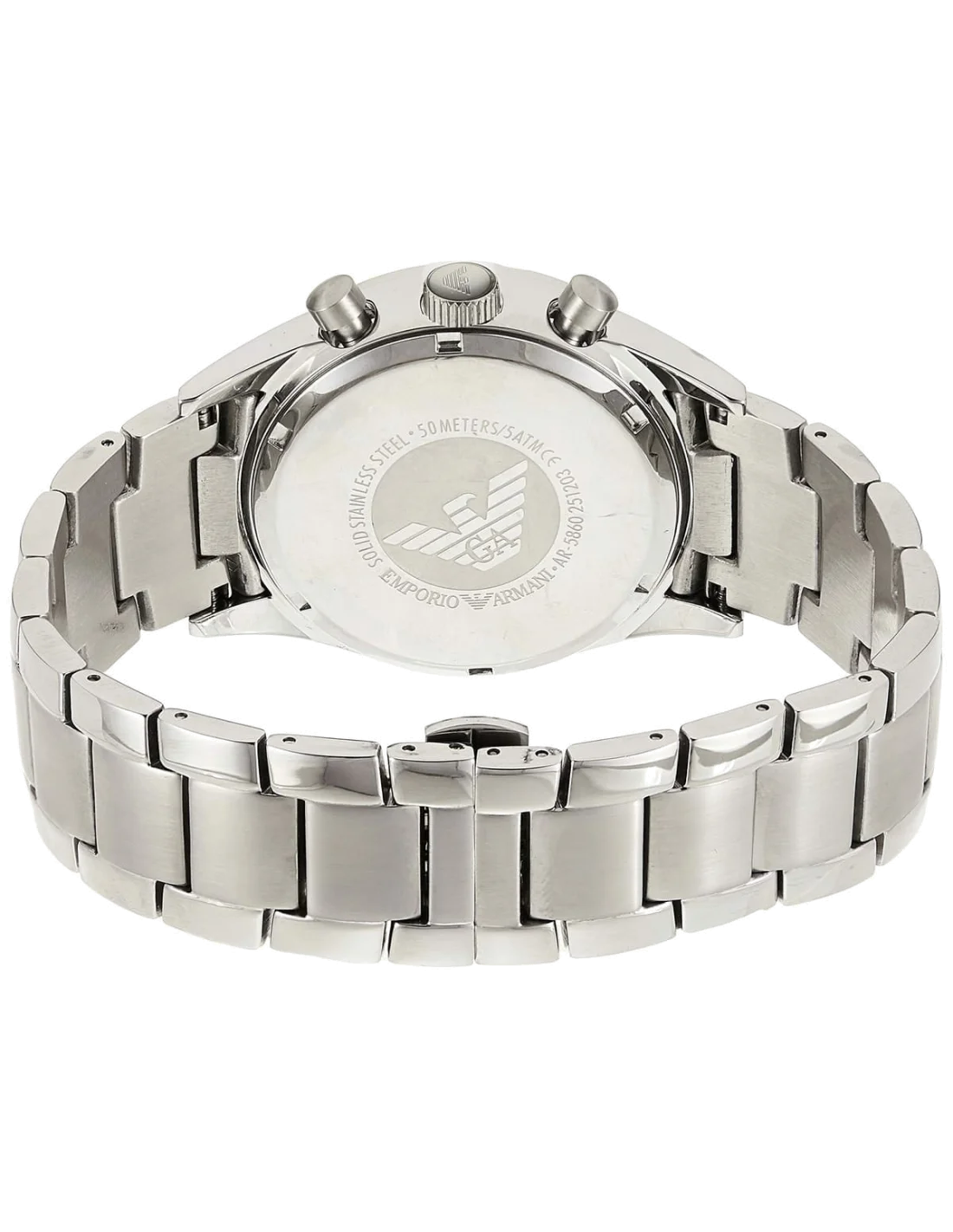 Montre Homme Emporio Armani Sportivo AR5860 - Cadran Bleu Acier Inoxydable vue 2