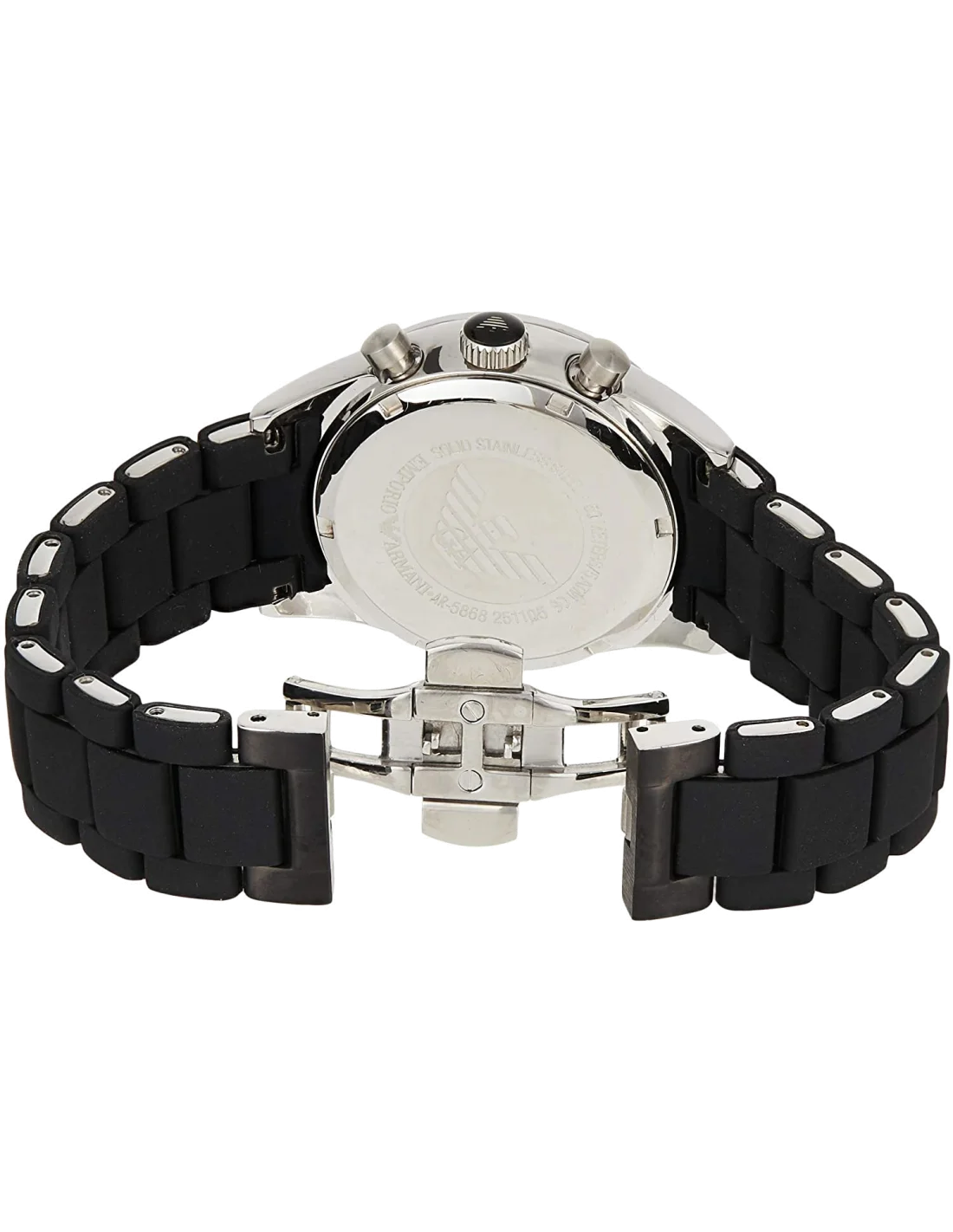 Montre Homme Emporio Armani AR5866 Chronographe - Cadran et Bracelet Noir vue 2