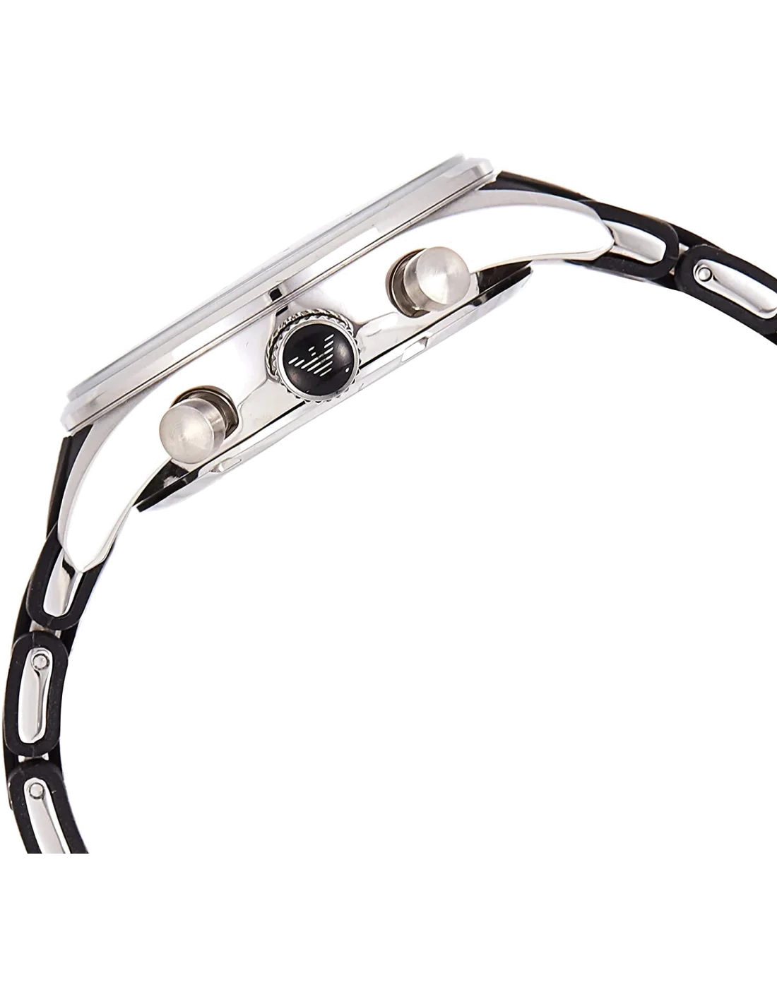 Montre Homme Emporio Armani AR5868 - Cadran et Bracelet Silicone Noir vue 2