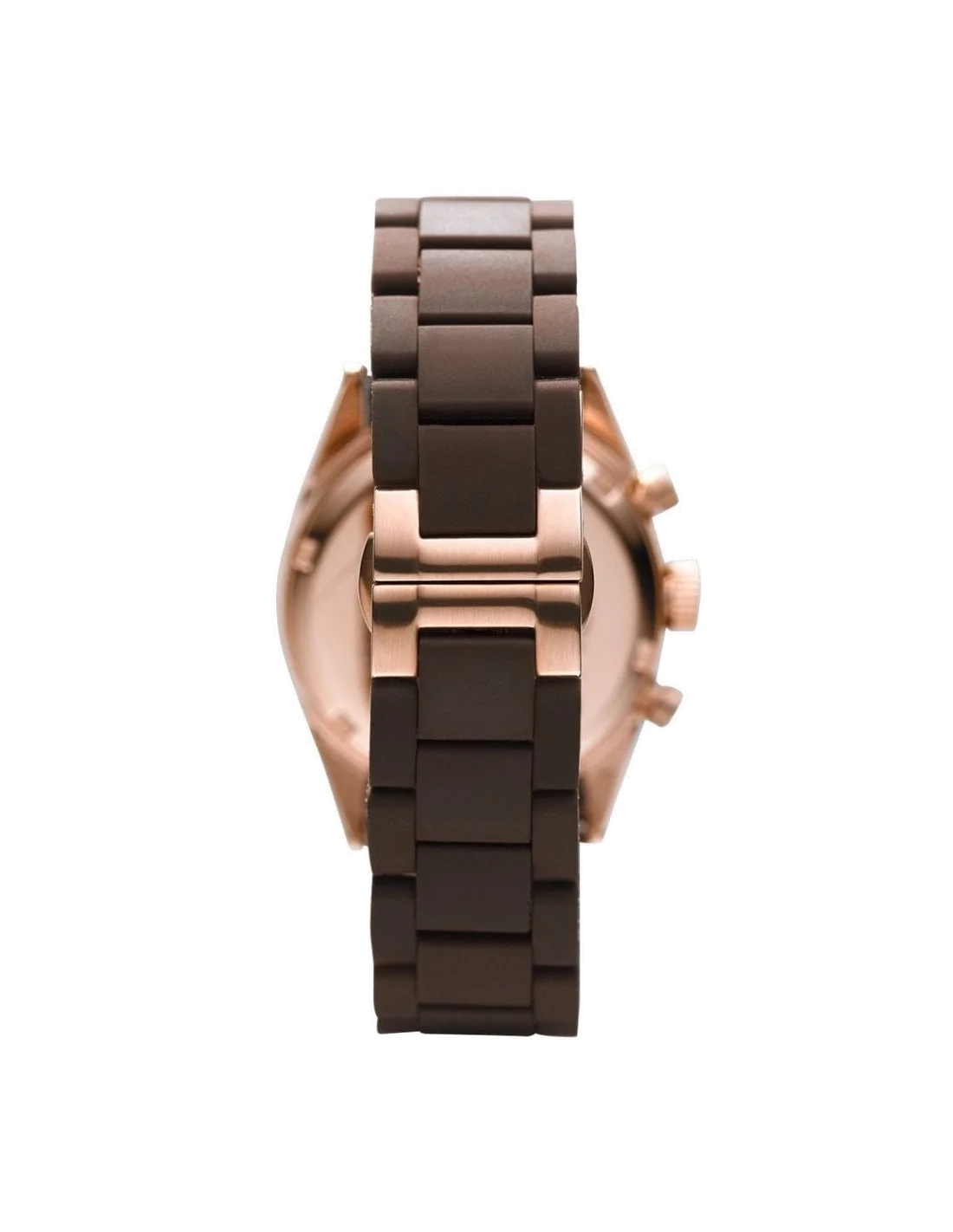 Montre Femme Emporio Armani AR5891 Sportivo - Cadran et Bracelet Marron Chocolat vue 2