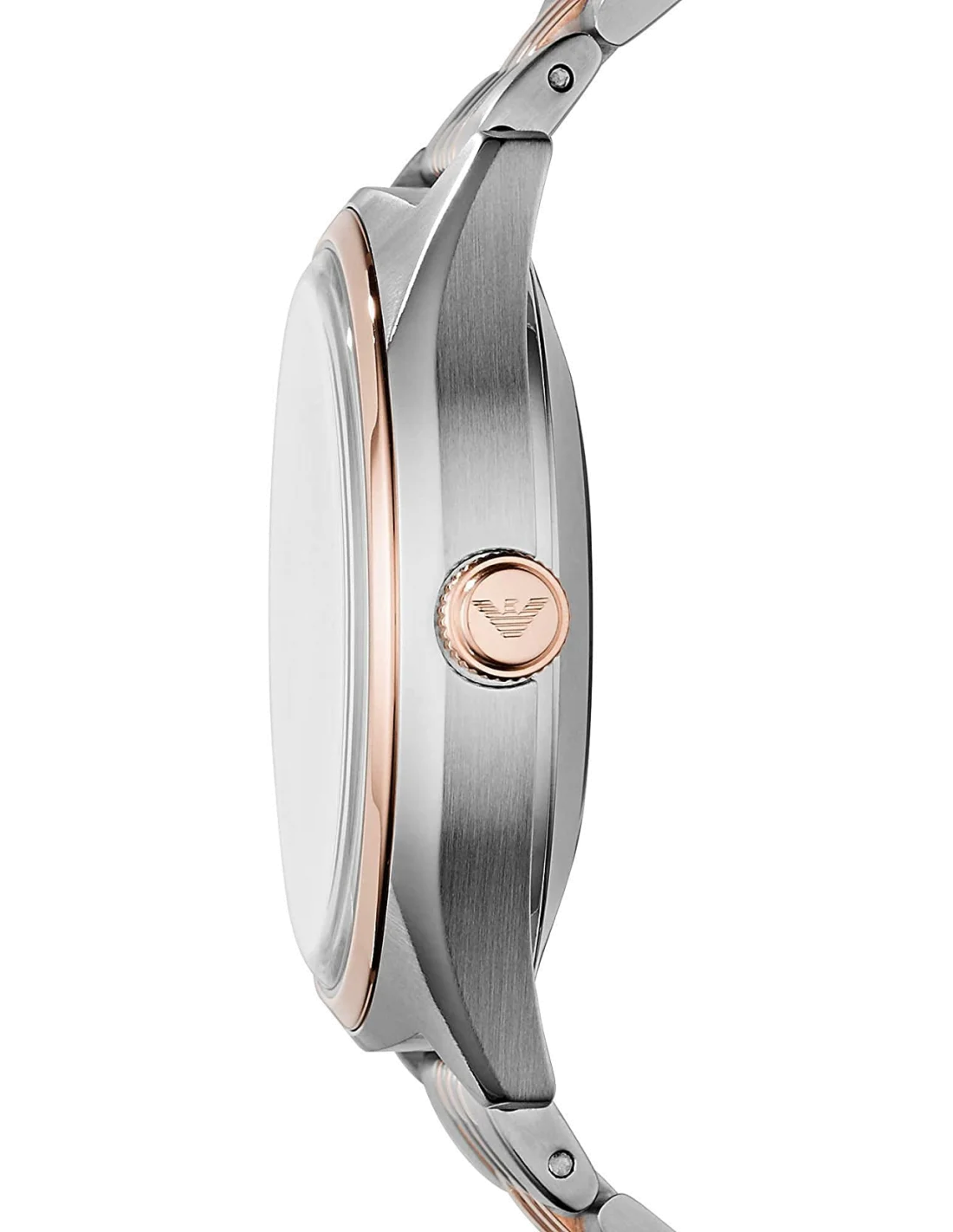 Montre Homme Emporio Armani AR60002 Automatique Squelette Argent et Or Rose vue 2