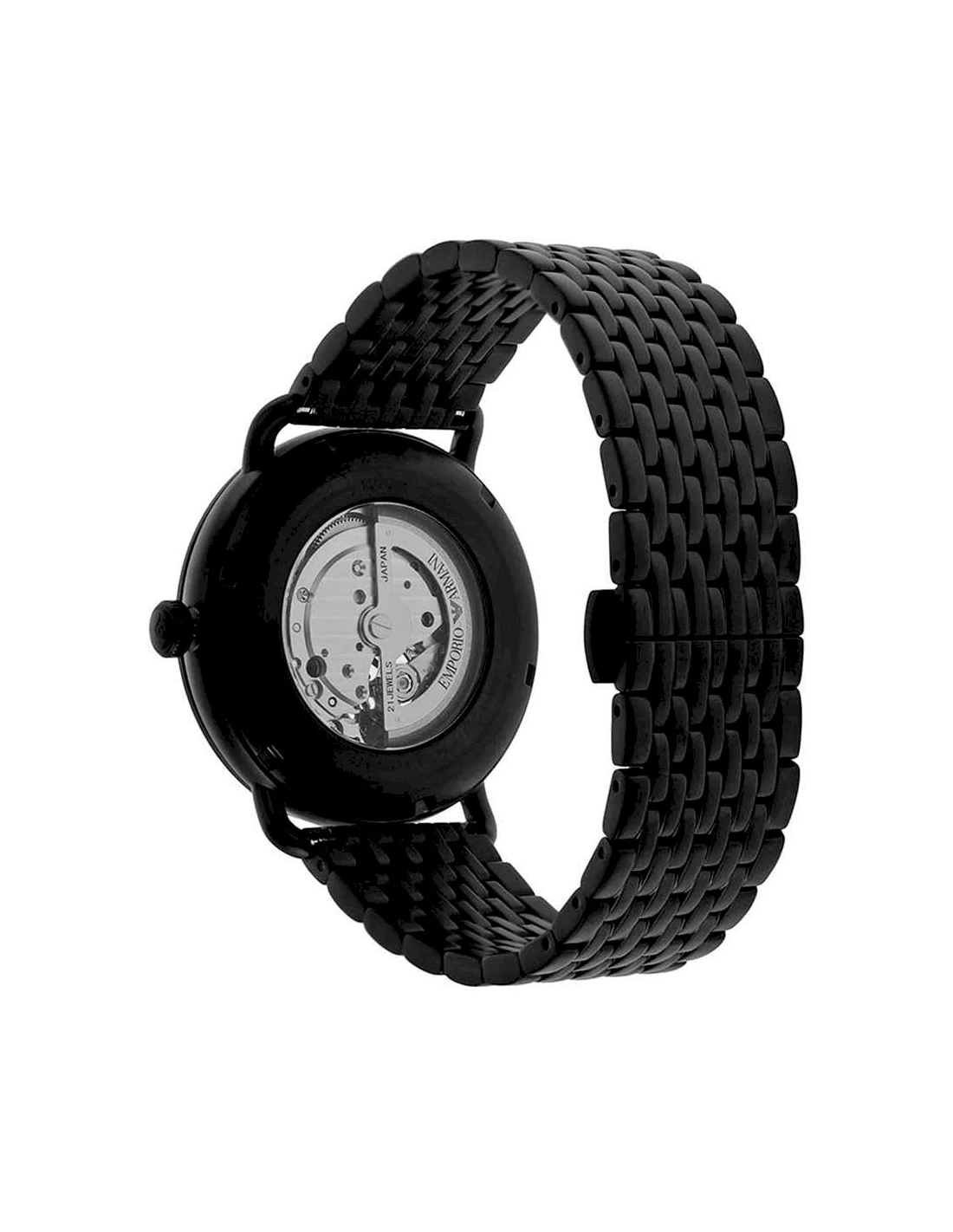 Montre Homme Emporio Armani AR60025 Automatique Squelette Acier Noir vue 2