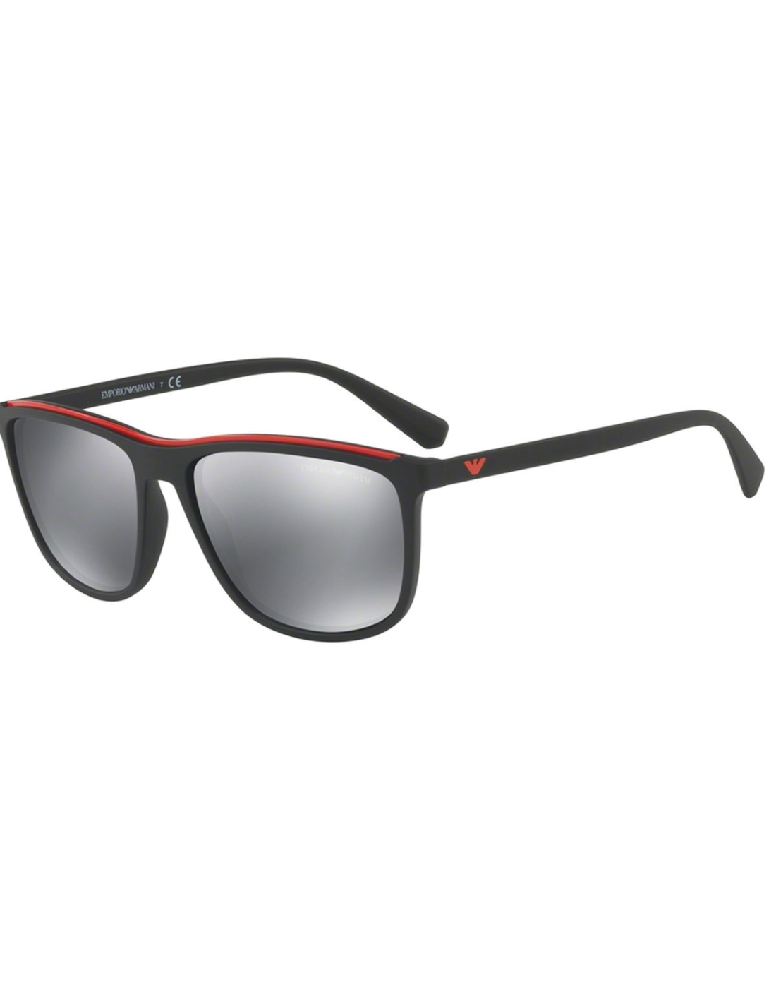 Lunettes de soleil Emporio Armani EA4109 - Noir - Rouge