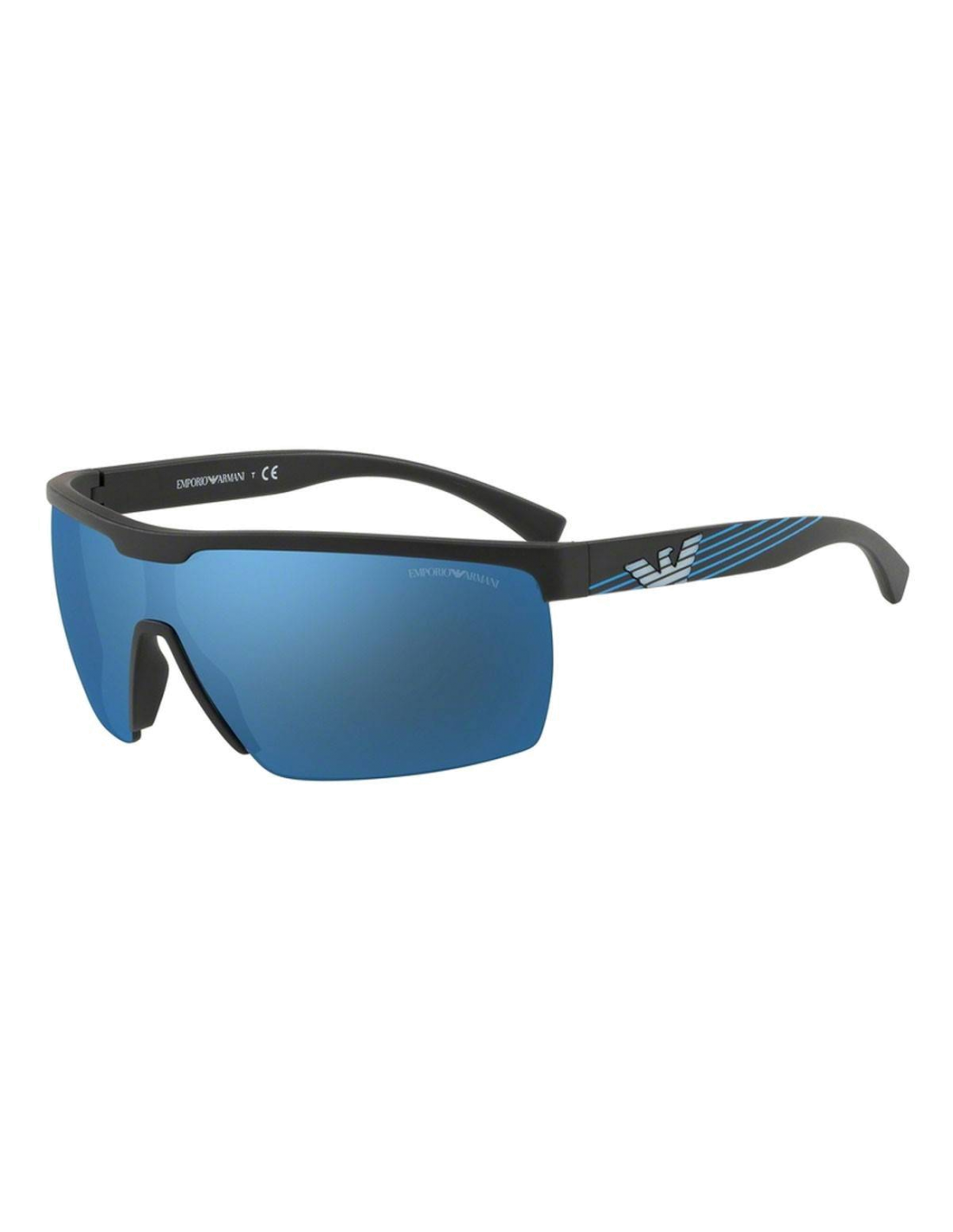 Lunettes de soleil Emporio Armani EA4116 - Noir - Bleu