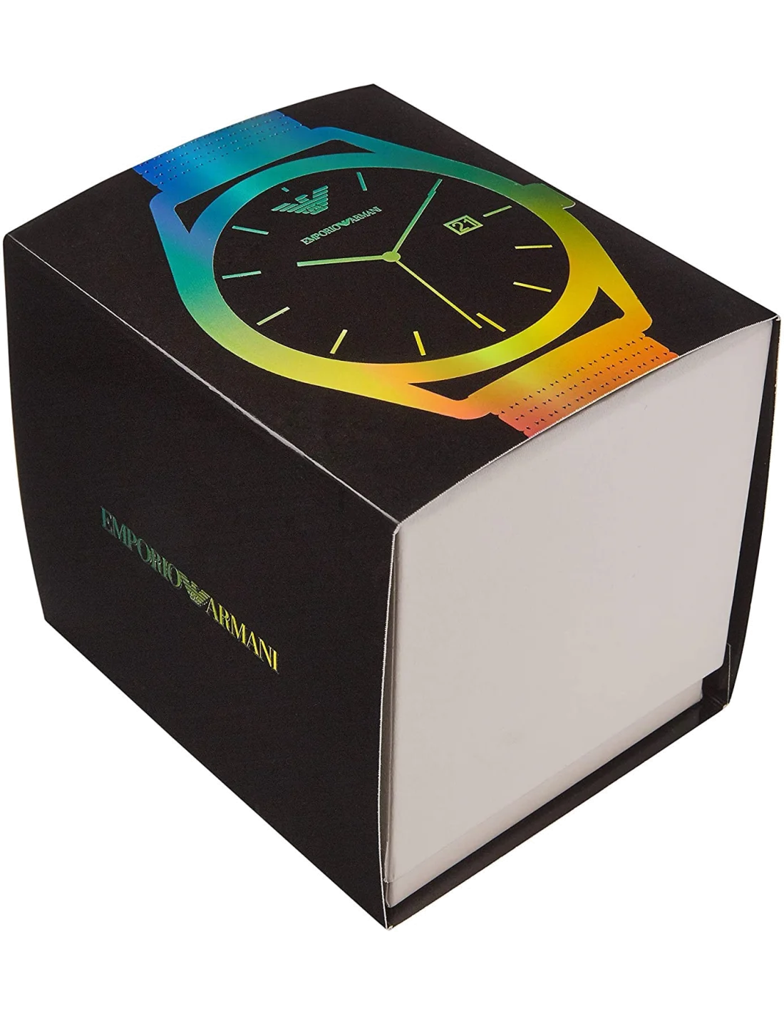 Montre Homme Emporio Armani Connected AR11328, Cadran Noir, Boîtier et Bracelet Acier Bleu vue 4