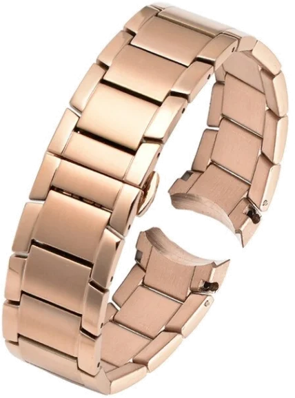 Bracelet de montre Emporio Armani AR2452 en acier or rose 22mm