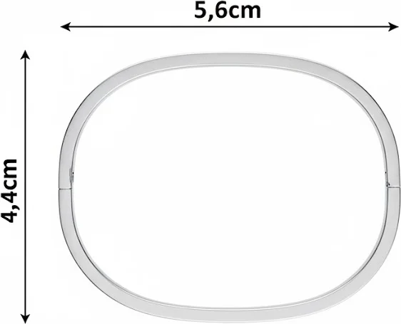 Bracelet jonc rigide Emporio Armani en acier inoxydable argenté - Taille XS - Réf. 112248 vue 3