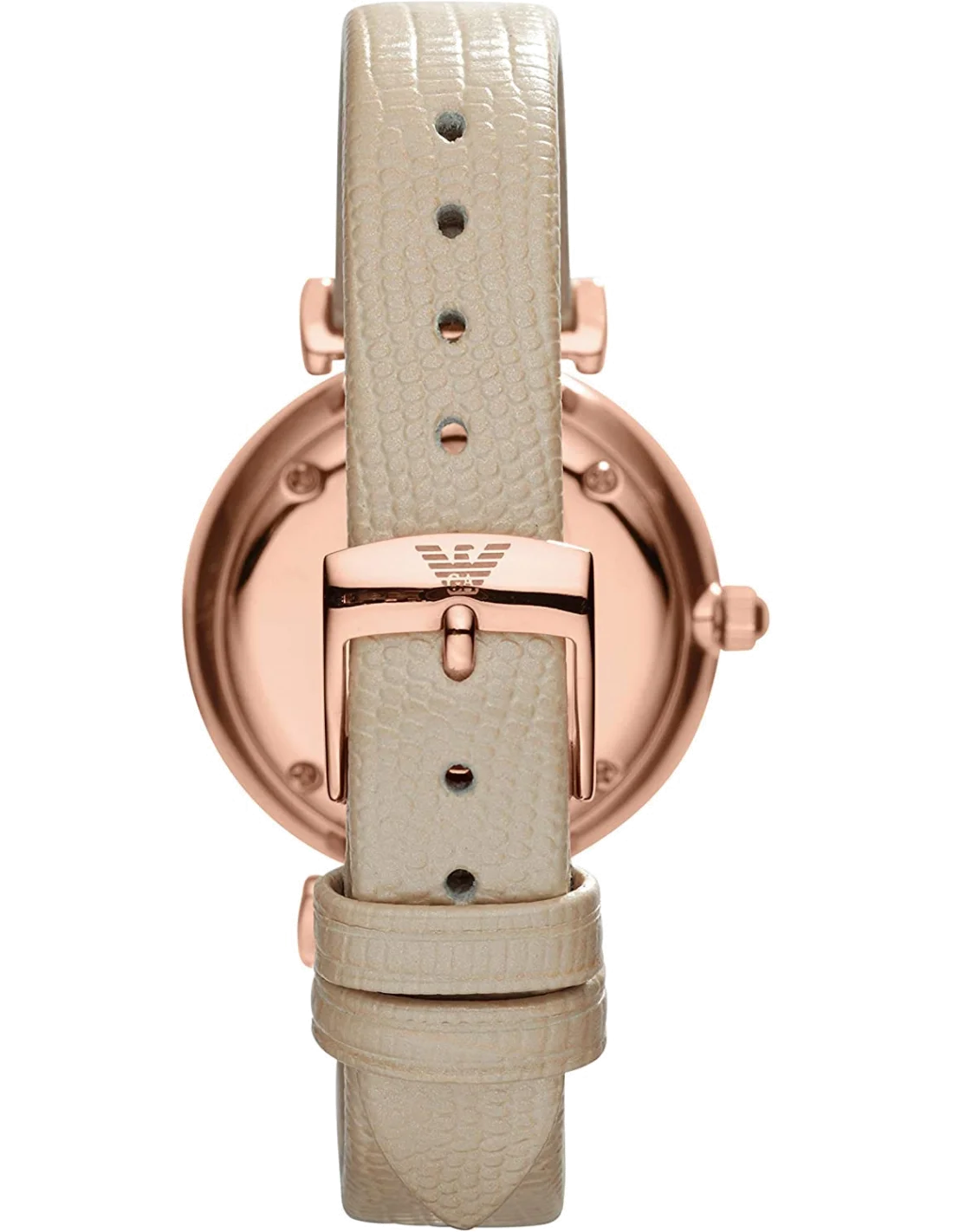 Montre Femme Armani Gianni T-Bar AR1681 Beige vue 2