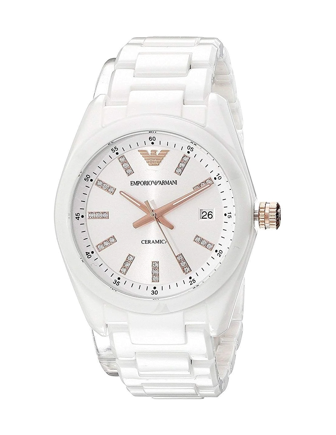 Montre Femme Armani Ceramica AR1495 Blanc