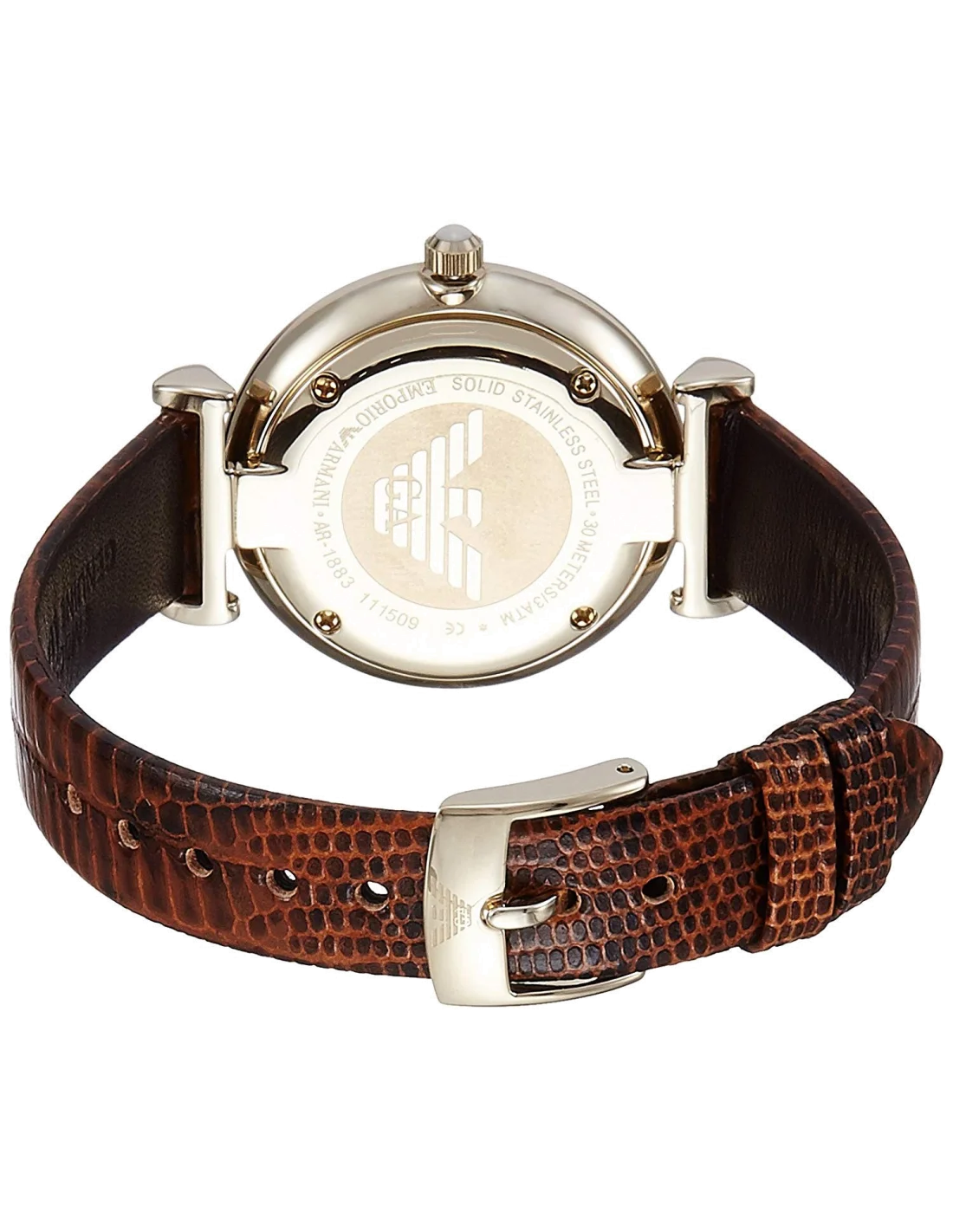 Montre Femme Armani Classic AR1883 Marron vue 2
