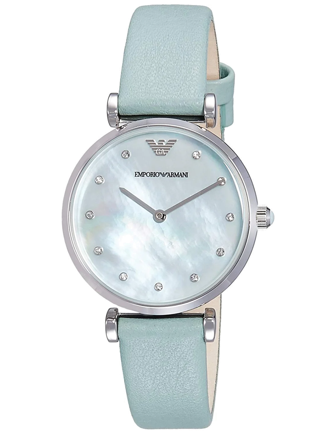 Montre-bracelet Femme Emporio Armani Retro AR1959, Cadran Vert, Bracelet Cuir Vert