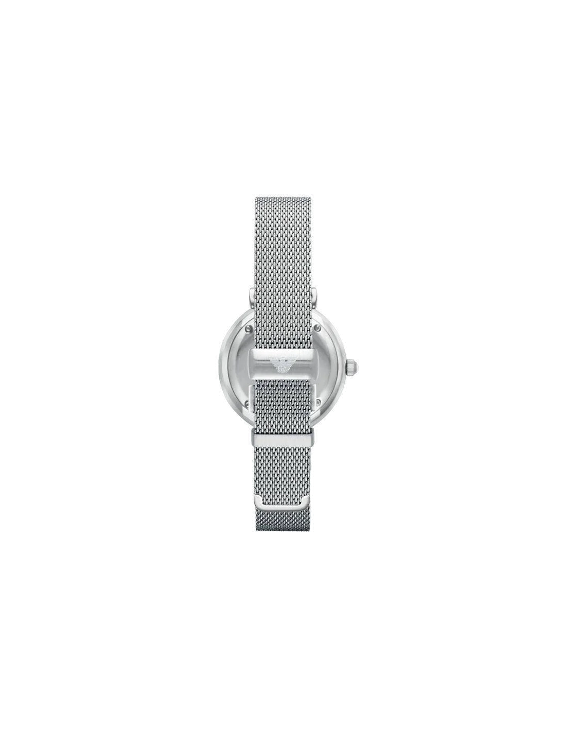 Montre Femme Emporio Armani Retro AR1955 Cadran Nacré Bracelet Argent vue 2