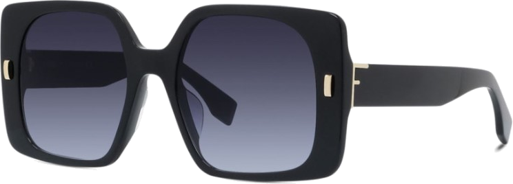 Lunettes de Soleil Fendi FE40036U forme carée - Noir vue 2
