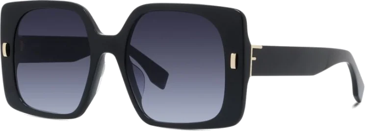 Lunettes de Soleil Fendi FE40036U Monture Carrée Acétate Noire - Femme vue 2