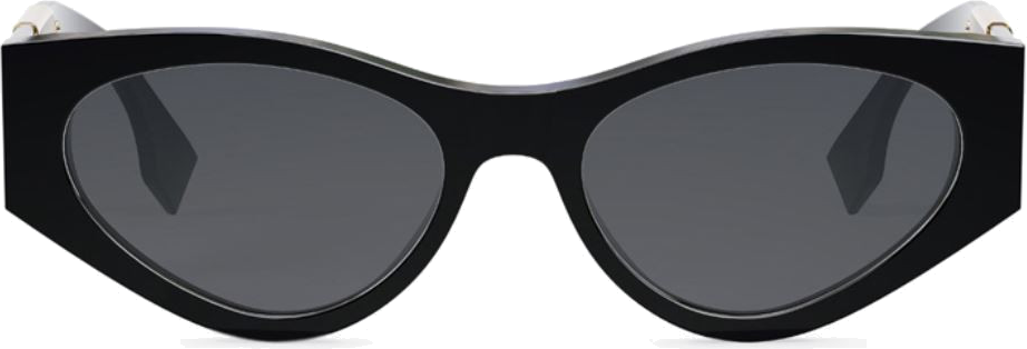 Lunettes de soleil Fendi O'LOCK FE40049I monture en acétate - Noir