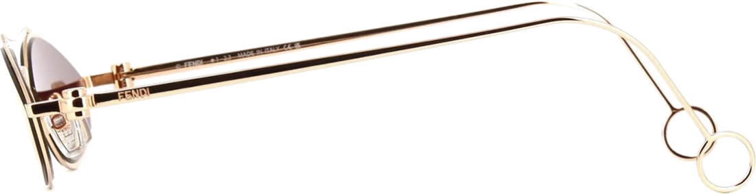 Lunettes de Soleil Fendi Baguette FE40114U-Y 33U - Monture Cat-eye doré rose pour Femme vue 4