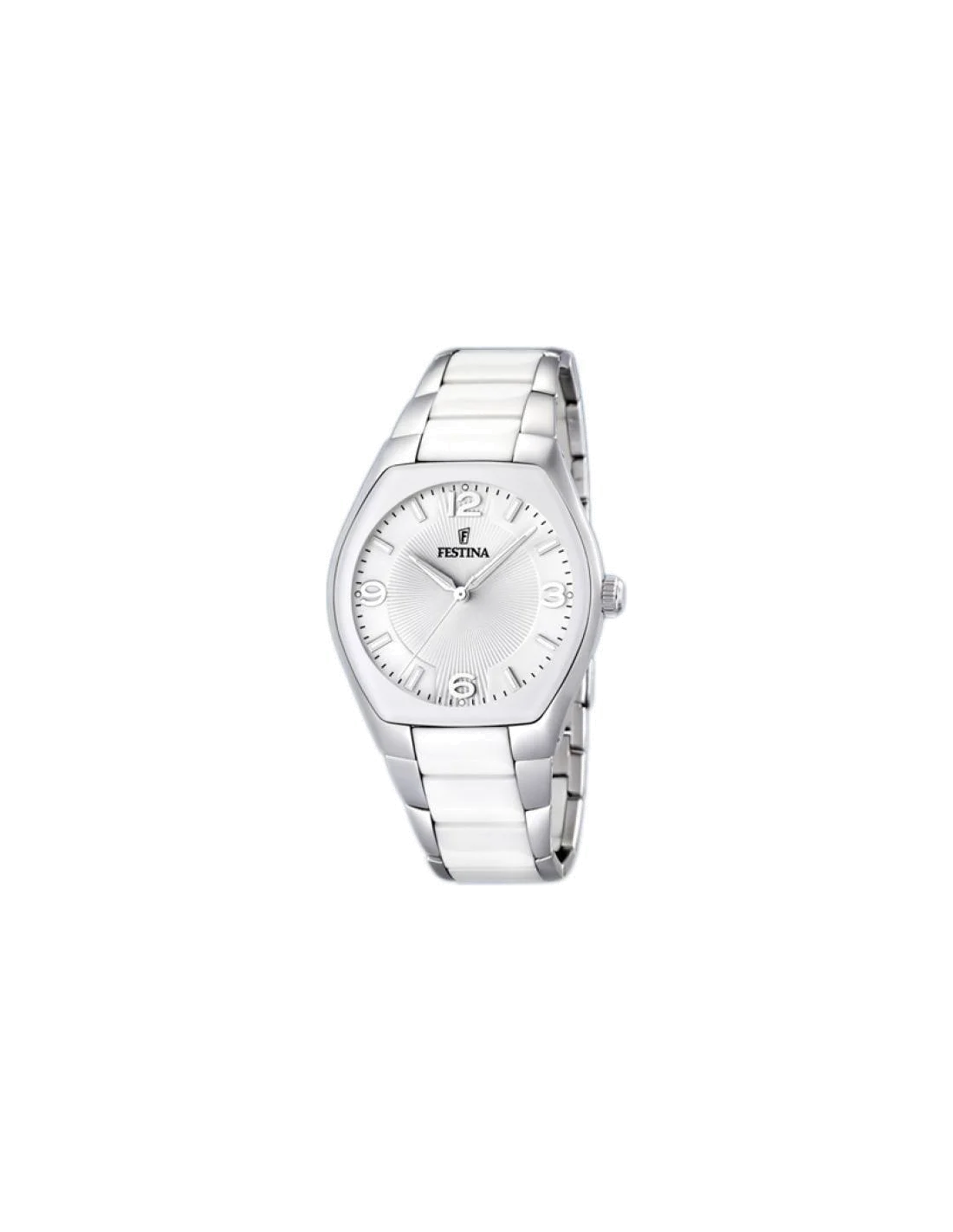 Montre Homme Festina Ceramic F16532/1 à bracelet acier blanc et cadran céramique