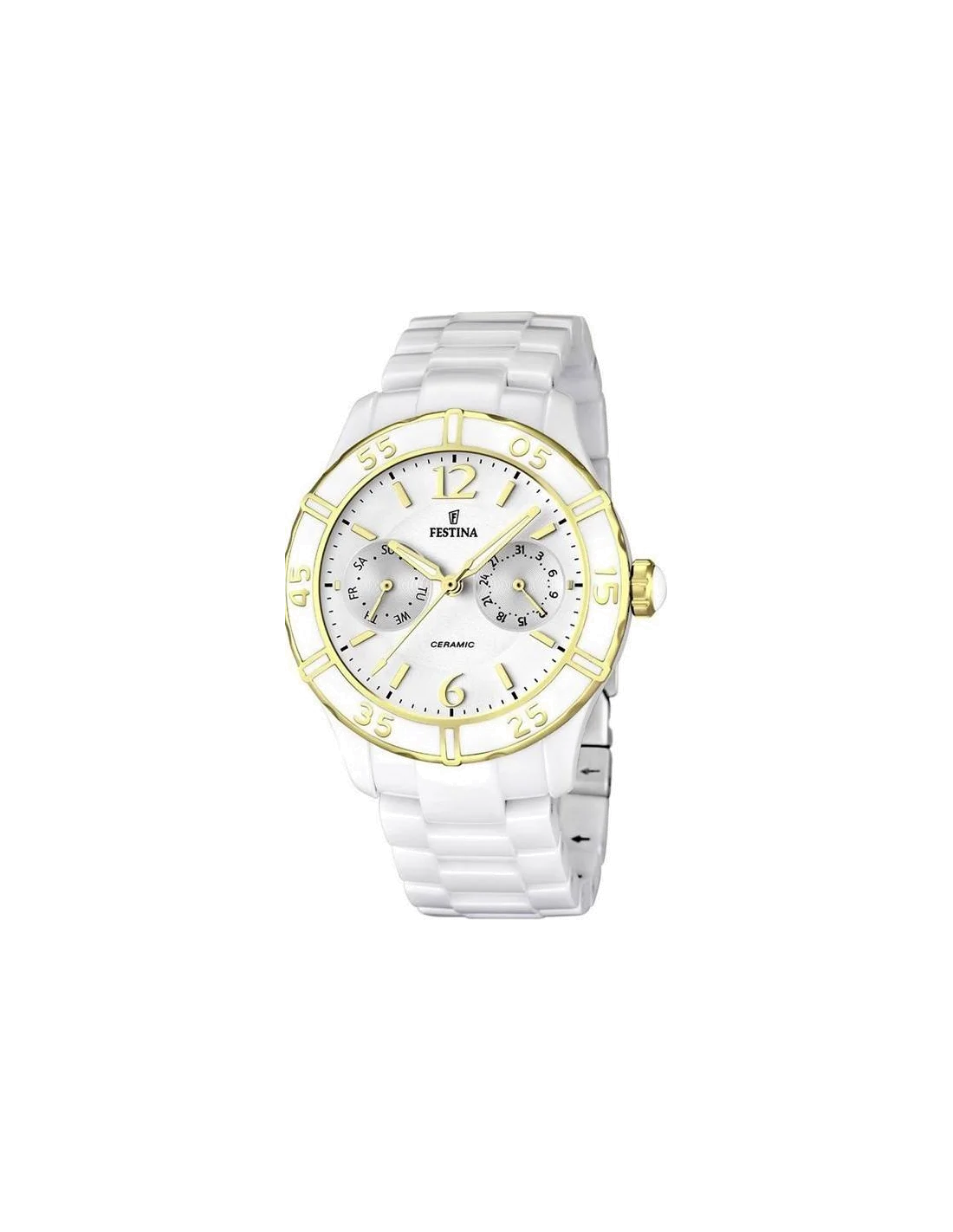 Montre Festina F16634/1 Femme en Céramique Blanche
