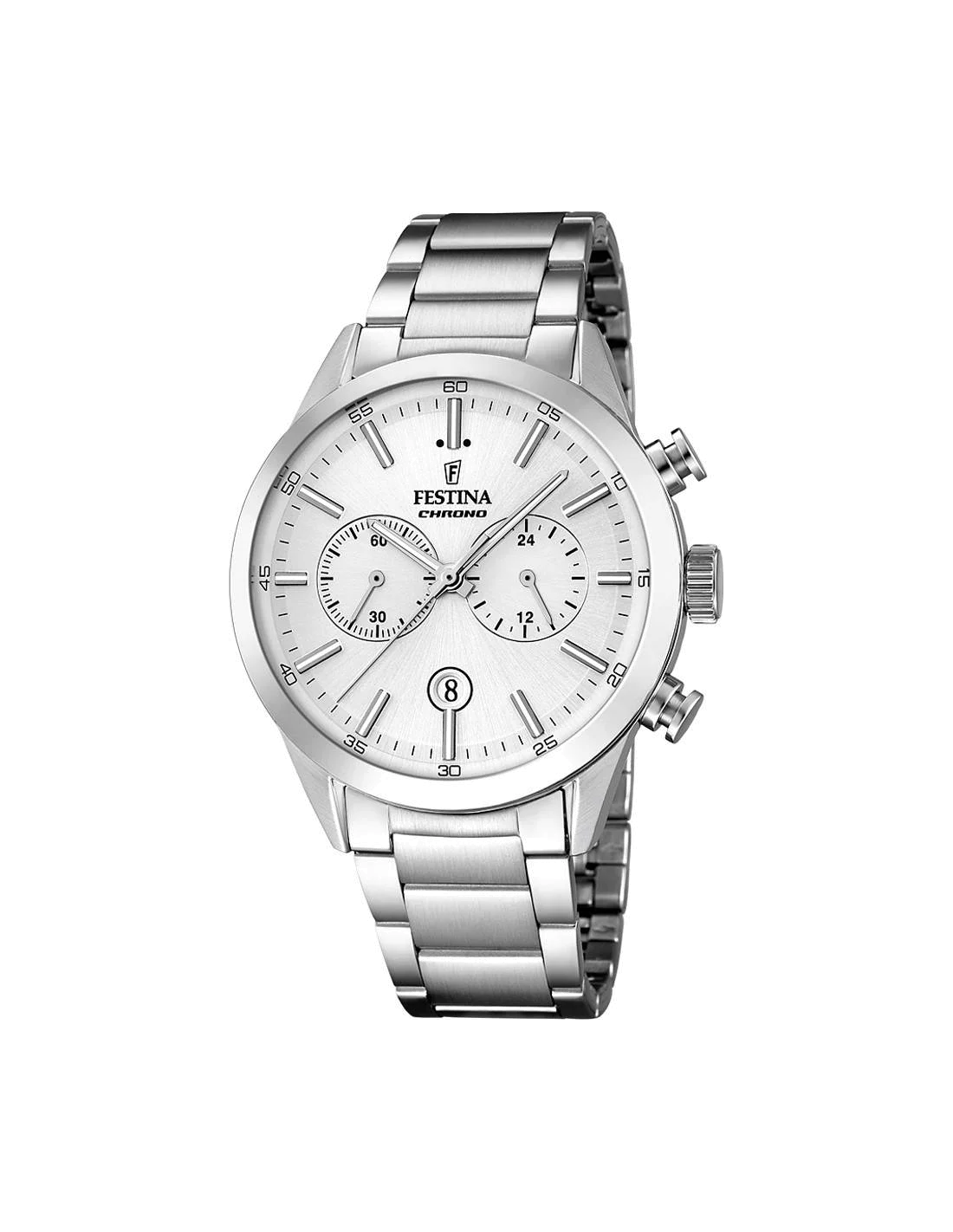 Montre Homme Festina Sport F16826/1 en Acier Argenté