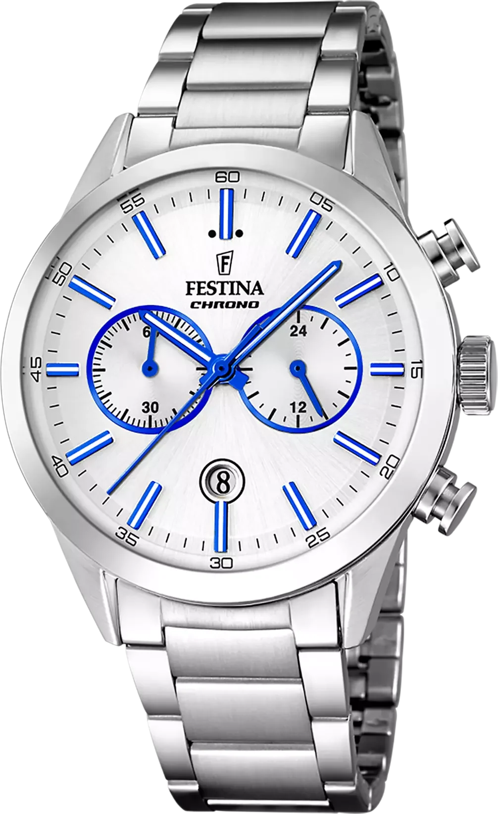 Montre Homme Festina F16826/A Acier Inoxydable Argent Chronographe