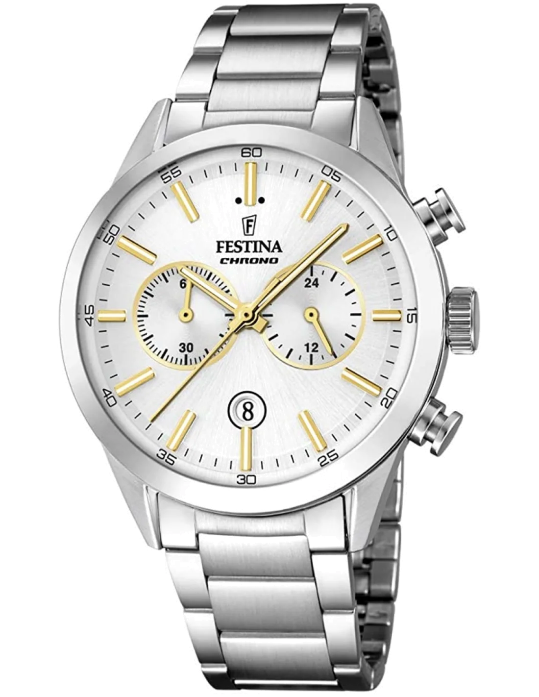 Montre Homme Festina F16826/D en Acier Inoxydable Argenté - Chronographe Quartz
