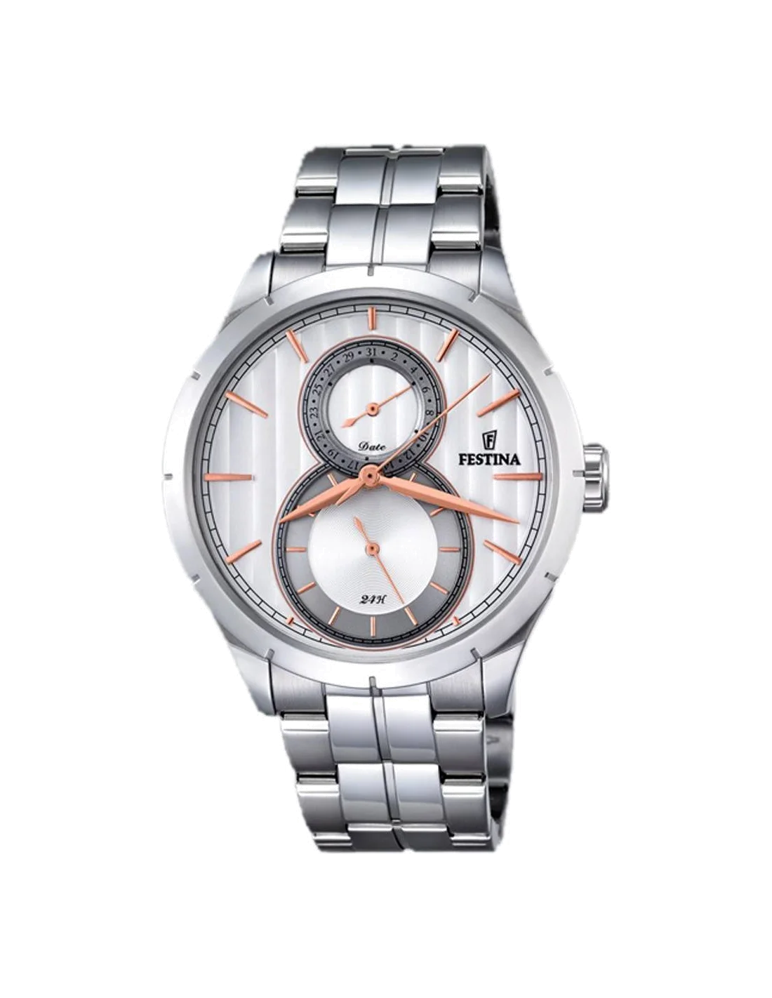 Montre Homme Festina Retro F16891/2 en Acier Inoxydable Argenté