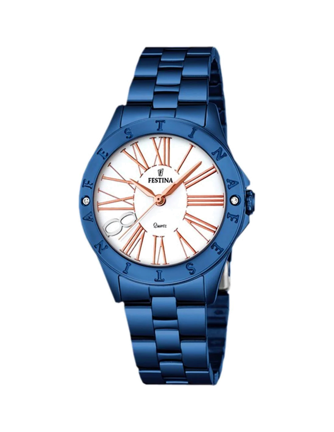 Montre Festina F16927/1 pour Femme - Cadran Bleu & Bracelet Acier