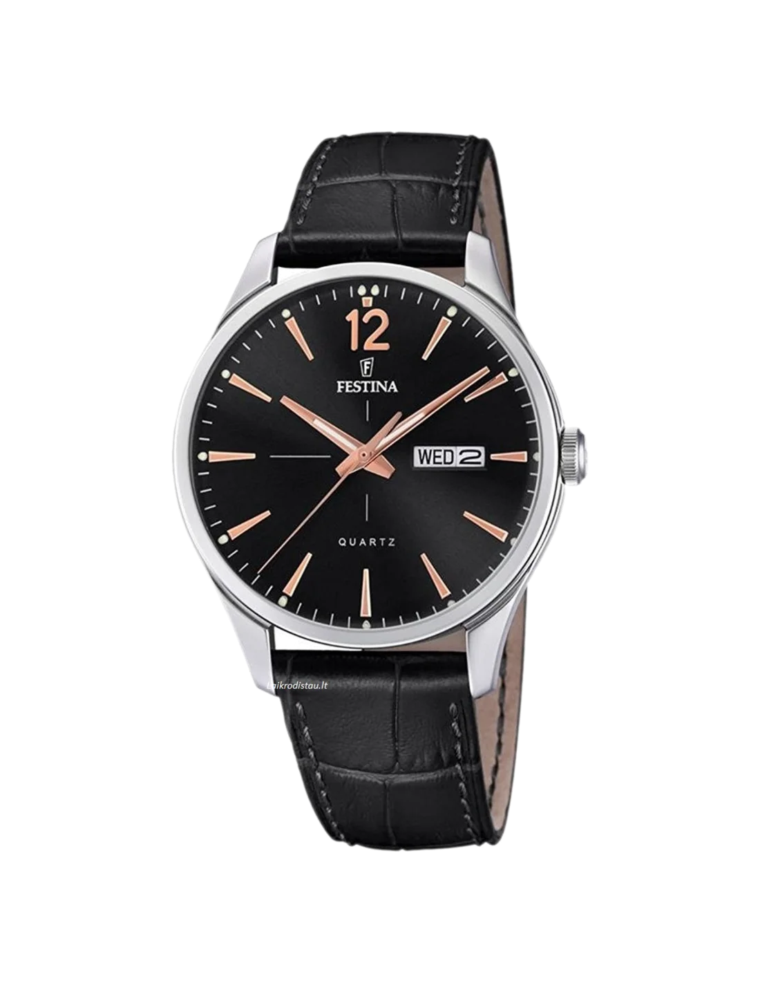 Montre Homme Festina F20205/4 - Cadran Noir, Cuir Noir, Petite Seconde