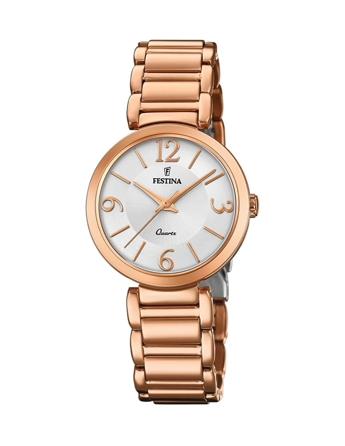 Montre Festina F20215/1 Mademoiselle Cadran Cristaux Acier Or Rose