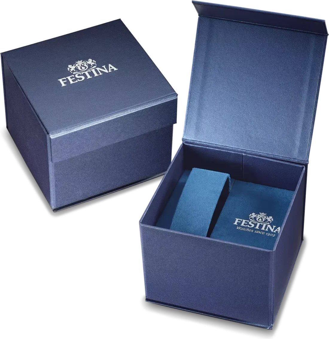 Montre Homme Festina F20444/2 - Boîtier Acier Argenté, Cadran et Bracelet Cuir Bleu vue 2