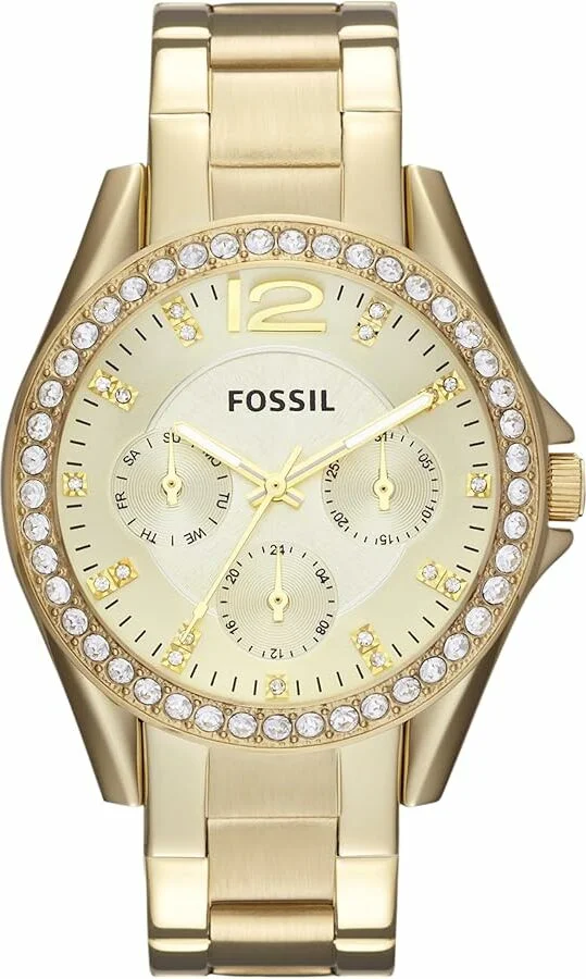 Montre-Bracelet Femme Fossil ES3203 - Chronographe Acier Doré à Strass
