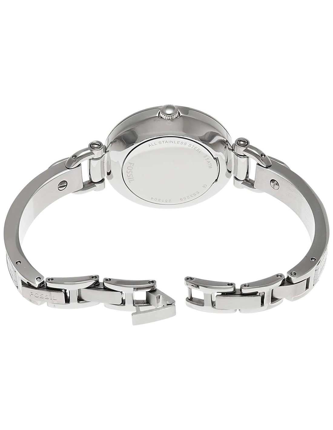 Montre Femme Fossil ES3259 Cadran Blanc et Bracelet Acier Argenté vue 2