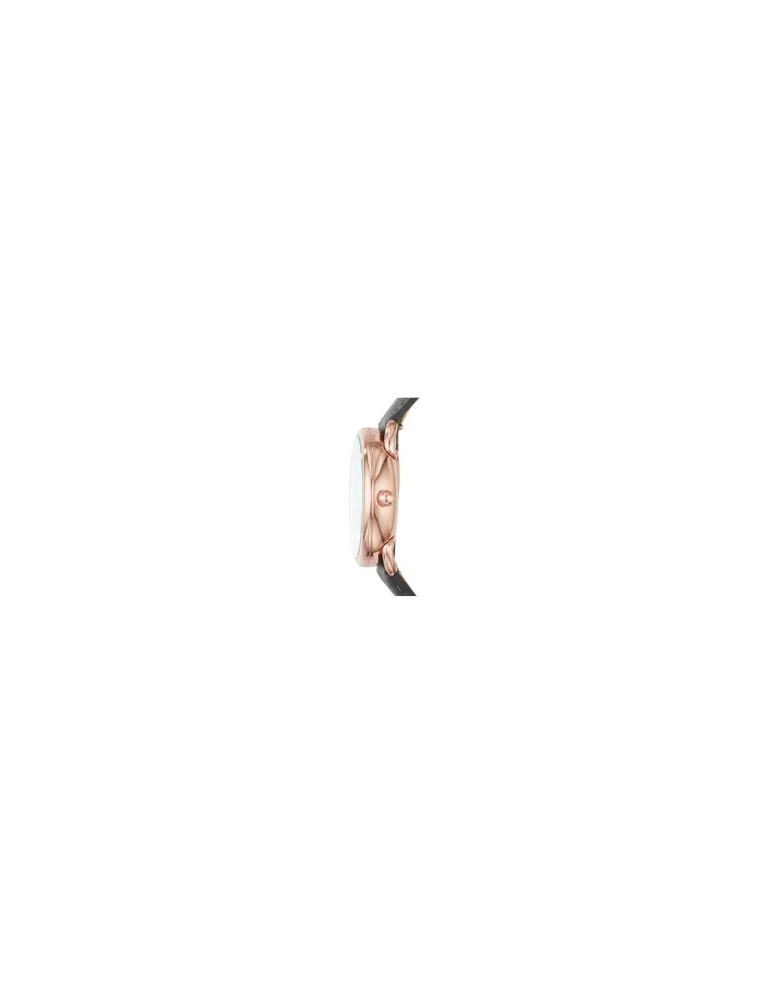 Montre Femme Fossil ES3913 Tailor - Cadran Gris, Boîtier Or Rose, Bracelet Cuir vue 2