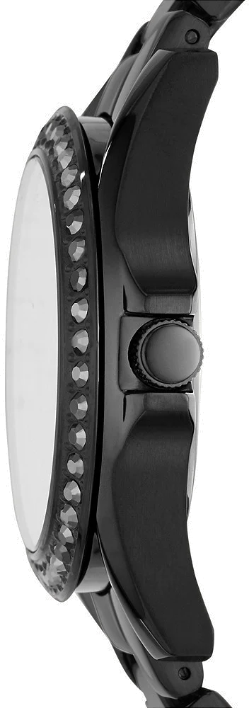 Montre Femme Fossil Riley ES4519 en Acier Inoxydable Noir IP vue 3