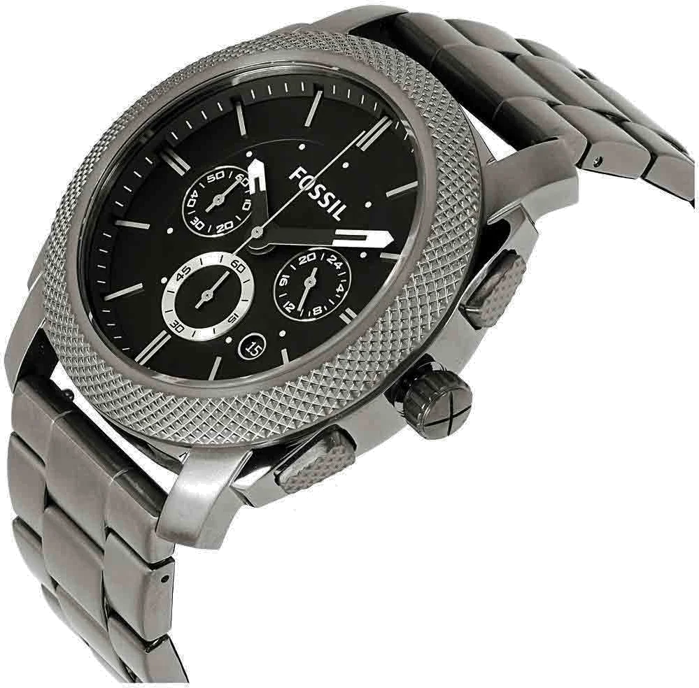 Montre Homme Fossil FS4662 Chronographe Acier Fumé Cadran Noir vue 2